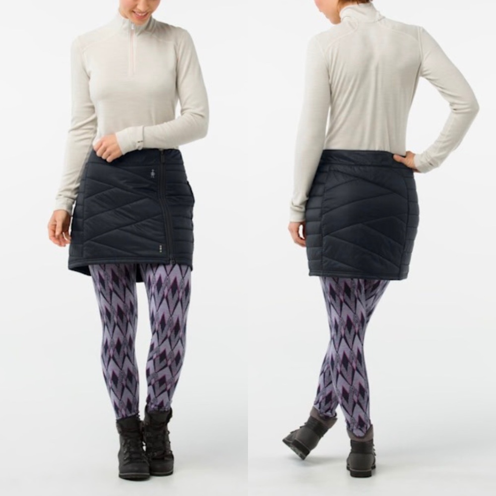 NWT Smartwool SmartLoft 120 Lightweight Wool Skirt Navy Size Medium - Picture 15 of 15